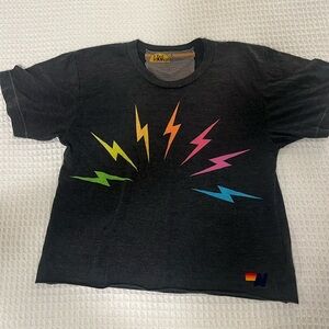 Aviator Nation “Circle bolt boyfriend tee” women’s size small(S)